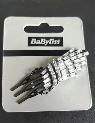 BABYLISS CLEAR FLORAL BARREL HAIR CLIP FASHION Perfect As A Gift Select • £4.49