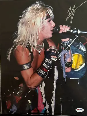 Motley Crue Vince Neil Signed Autographed 11x14 Photo (PSA) • $79.79