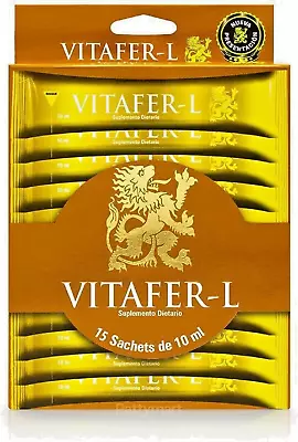 Vitafer - L Gold - 15 Sachets - 10 Ml Each - Overall Well Being Booster • $28