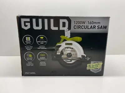 Guild 160mm Circular Saw 1200W Cutting Blade Handle #5205 • £34.99