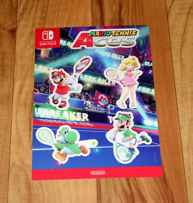 Mario Tennis Aces Rare Promo Sticker Set Gamescom 2018 Collectible Nintendo  • £29.92