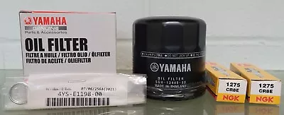 $45.99 • Buy Yamaha YZF R3 MT03 2015-17 Service Kit Oil Filter 5GH-13440 NGK CR8E SUMP WASHER