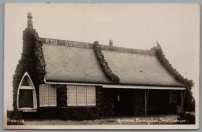 £7 • Buy Snettisham Village Queens Bungalow Real Photo Norfolk Vintage Unposted Postcard