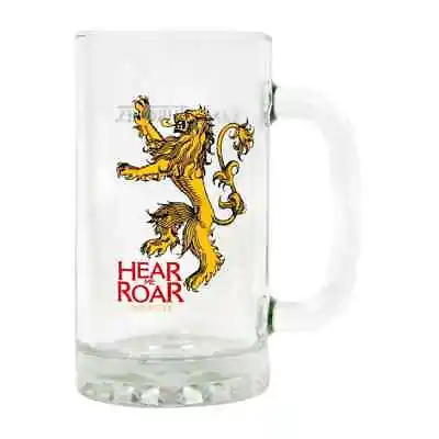 Abystyle Game Of Thrones Lannister 500ml Glass Stein NEW • £12.99