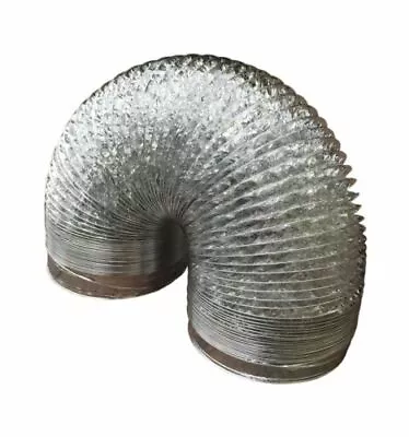 Flexible Duct Silver Aluminium Foil Ventilation Ducting Pipe Air Vent All Sizes • $17.89