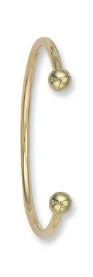 Gold Torque Bangle Men's Gents Gold 9 Carat Yellow Gold Bracelet Hallmark • £999.95