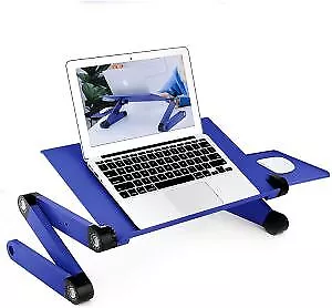 RAINBEAN Adjustable Laptop Desk With Mouse Pad Ergonomic Workstation For Bed. • £33.74