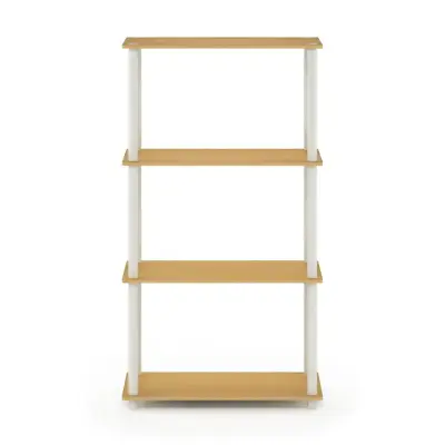 3 Shelf Bookcase 43.25 In Open Back  Storage Display  Shelves No Tools Needed • $43.30