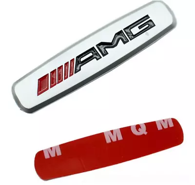 2PC For Mercedes BENZ AMG Emblems Car Front Rear Seat Tuning Badges Decal Silver • $9.90