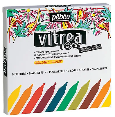 £27.99 • Buy Pebeo VITREA 160 Permanent Glass Paint Colour Marker Pen Sets