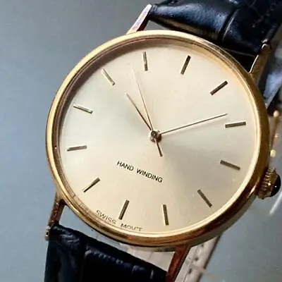 Hand Winding Vintage Watch Men's Manual Mechanical 17 Jewels Works From • $75