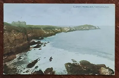 1916 Newquay The Headland Postcard To Basell Grosvenor Road Muswell Hill • £4.99