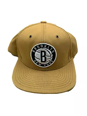 Brooklyn Nets Wheat Tan Snapback - Mitchell & Ness • $25