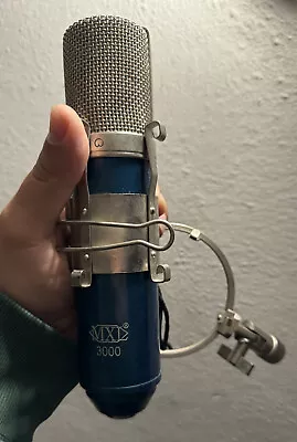 MXL 3000 Mic Microphone Clean Blue With Attached Stand Piece Shown • $65