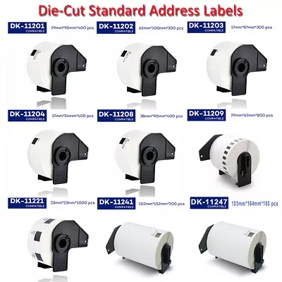 Continuous Label Roll For Brother DK-22205 DK-11241 DK-11247 For QL-570 QL-700 • $14.22