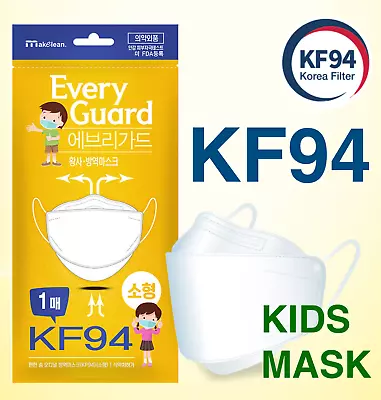 10 PCS KF94 White KIDS Face 3D Mask 4 Protective Layer Filter KOREAN MADE • $28.90