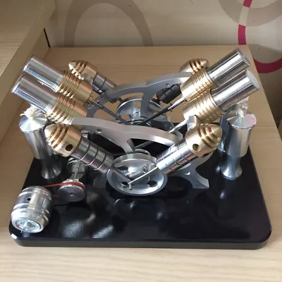 Powerful Hot Air Stirling Engine Motor Toy Micro Electricity Generator V4 Engine • $279