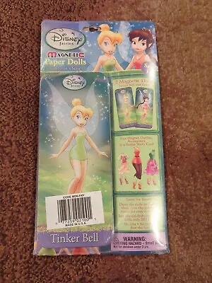 Disney Fairies Magnetic Paper Dolls Collector’s Series Set 1 Tinker Bell & Fawn • $35