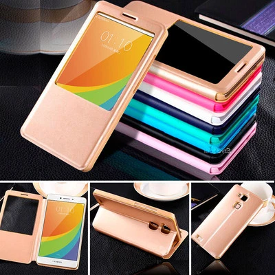 $7.99 • Buy New Smart S-VIEW Flip Case Cover For Oppo R7 R7s & R7 Plus R9 F1S