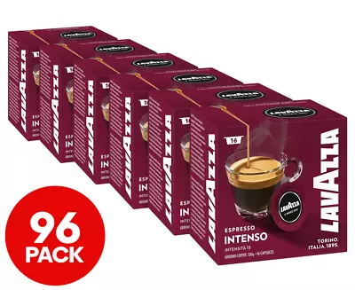 96 PK Lavazza A Modo Mio Coffee Capsules Pods Intenso Strong Bold & Aromatic • $79.98