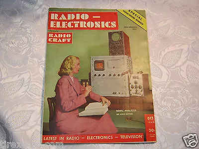 $49 • Buy Radio Electronics  Electronics Vacuum Tube Vintage Magazine Oct  1948