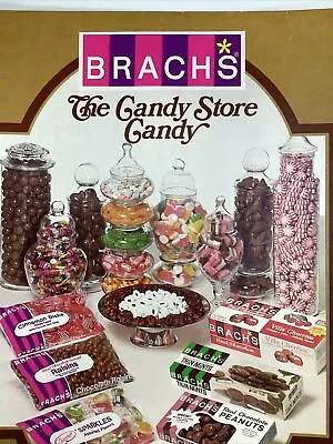 Brachs Candy Print Ad Original Vintage 1980 Rare VHTF Store Cherries Mints Peanu • $19.05