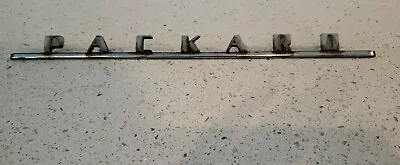 1950 Packard Emblem Decal Script Antique Rare Metal  12  X Length X 3/4  H Truck • $65