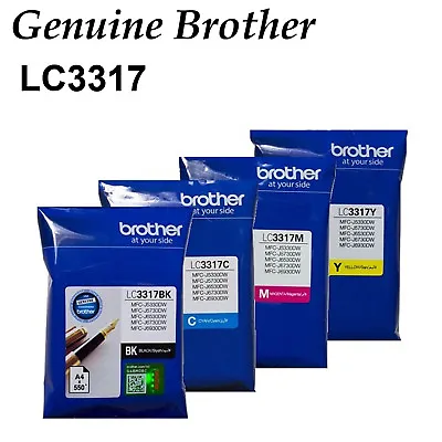 GENUINE Original Brother LC-3317 Ink Toner MFC-J5330DW MFC-J5730DW MFC-J6530DW • $39.99