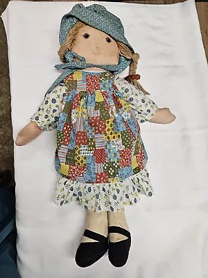 Large Vintage Holly Hobbie Rag Doll 1970’s By Knickerbocker  • £45