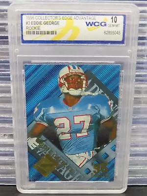 1996 Collector's Edge Advantage Eddie George Rookie RC #3 WCG 10 • $0.99