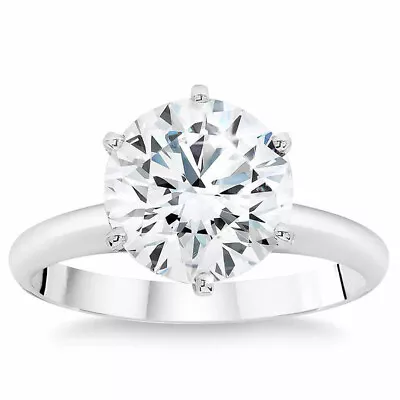 Certified 2.33Ct Diamond Solitiaire White Gold Engagement Ring Lab Grown (HIVS) • $1181.05