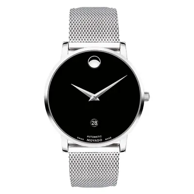 *BRAND NEW* Movado SE Auto Black Dial Silver-Tone  Bracelet Men's Watch 0607567 • $930.75