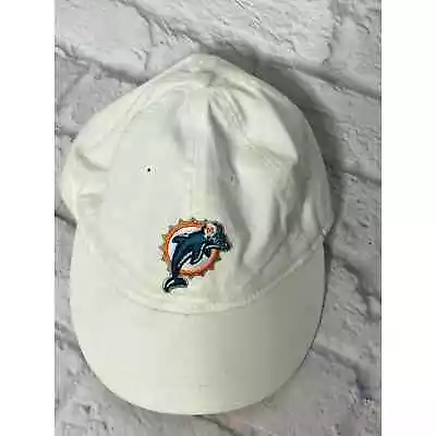 Reebok Adult Hat One Size White Miami Dolphins 100% Cotton Women's • $7