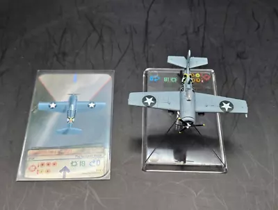 Wings Of War Miniatures - Grumman F 4F-4 Wildcat WWII - Plane And Pilot Card • $29.99