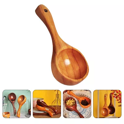 Wooden Scoop For Bath Kitchen & Sauna - Large Size For Rice Flour & Canisters • $11.85