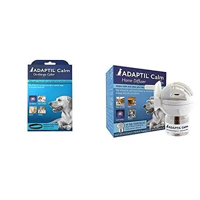 ADAPTIL Calm On-the-Go Collar With Calm Home 30 Day Starter Kit - Diffuser And • £69.36
