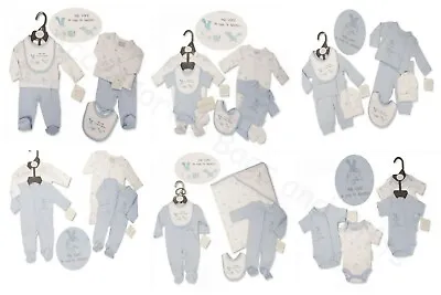 Premature Tiny Baby Boys 2/3/4 Piece Clothes Gift Sets  Hello World  3-5 5-8lbs  • £7.39