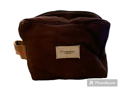 Vintage Burberry Of London Canvas Toiletry Bag - 1960-70s • $18.95