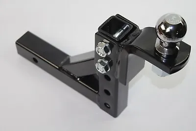 10  Adjustable Trailer Drop Hitch Ball Mount 2  Receiver W/ 2  Hitch Ball • $51.95