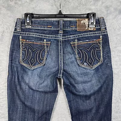 MEK Denim Jeans Womens 27/36 Blue FRISCO Bootcut Low Rise 30x36 • $24.99