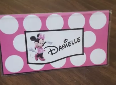 Minnie Mouse Disney Inspired Personalized Vinyl Checkbook Cover  • $6.14