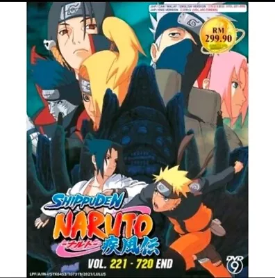 Naruto Shippuden Vol. 221-720 END Complete Anime DVD + FREE KEYCHAIN • $118.65