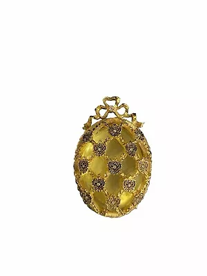 Rare Citrine Fabergé Half Egg Miniature Imperial Ornament • $275