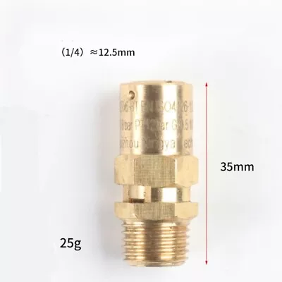 Dependable 14 BSP Brass Safety Relief Valve 8BAR For For AIR Compressor • $23.20