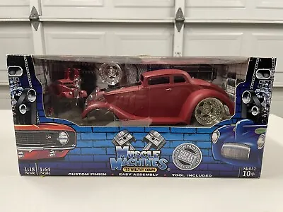 Rare 33 Willy's Coupe Primer Blue Build It Kit  New In Box 1:18 Scale Mus. Mach. • $150