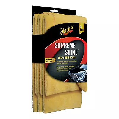 Meguiar's Supreme Shine X2020 Drying Towel 16 X 24 In (Large) Microfiber • $14.99