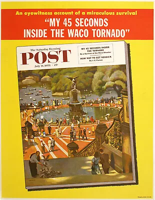 Poster For Cover Of The Saturday Evening Post July 11 1953 By John Falter • $400