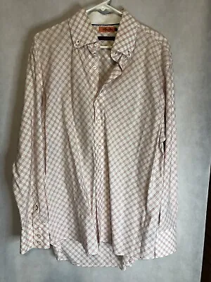 NWOT Mark Ecko Well Hung Men's Dress Shirt Pink And White Size L • $14