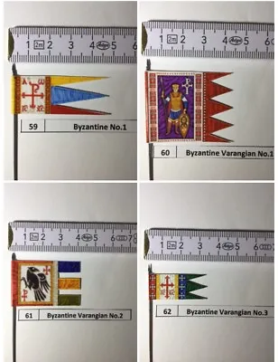 4x 25mm 28mm Dark Age Byzantine Varangian Banners / Flags Special • £9.99