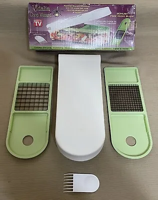 Vidalia Chop Wizard Food Vegetable Fruit Dicer Chopper Complete EUC • $13.99